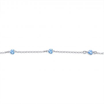 petsios Βραχιόλι με καρδιές με σμάλτο