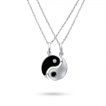 petsios Double yin yiang necklace