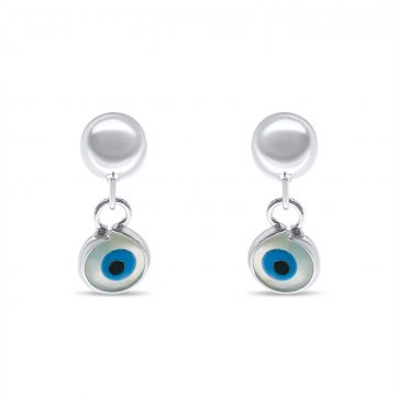 petsios Eye stud earrings with mother of pearl
