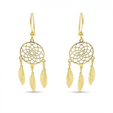 petsios Επίχρυσα σκουλαρίκια ονειροπαγίδες