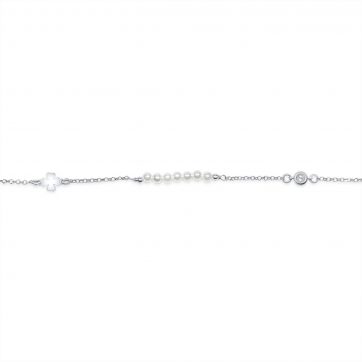 petsios Bracelet with pearls and zircon stone