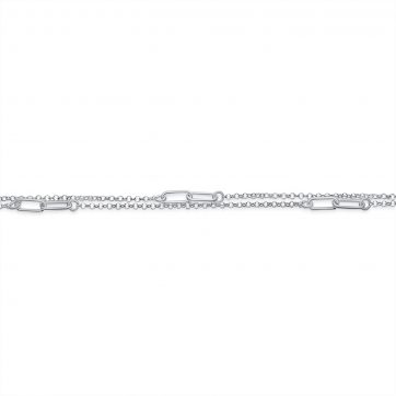 petsios Βραχιόλι διπλή αλυσίδα