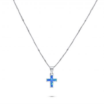 petsios Opal cross pendant