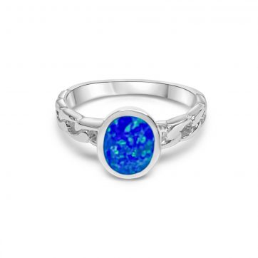 petsios Δαχτυλίδι αλυσίδα με πέτρα όπαλ