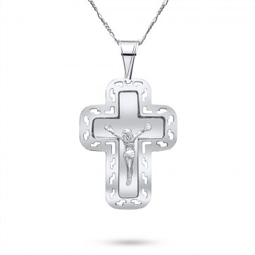 petsios Ανδρικός σταυρός με τον εσταυρωμένο