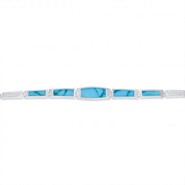 petsios Βραχιόλι μαίανδρος με πέτρες τιρκουάζ