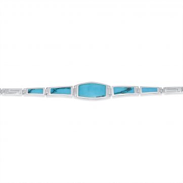 petsios Βραχιόλι μαίανδρος με πέτρες τιρκουάζ