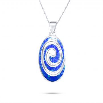 petsios Κολιέ μαίανδρος με πέτρες όπαλ