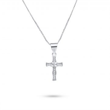 petsios Σταυρός με ζιργκόν πέτρες