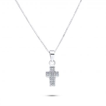 petsios Σταυρός με ζιργκόν πέτρες