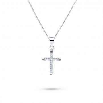 petsios Σταυρός με ζιργκόν πέτρες