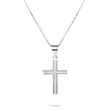 petsios Σταυρός με ζιργκόν πέτρες