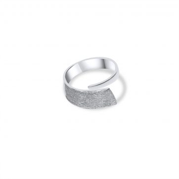 petsios Δαχτυλίδι με συνδυασμό λουστρέ και ματ