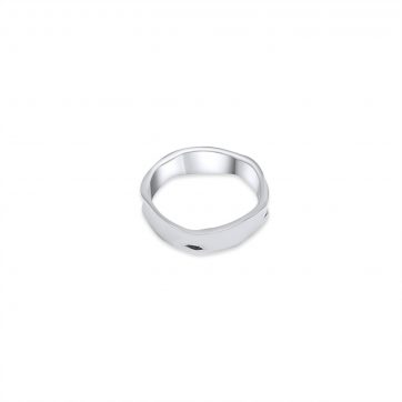 petsios Δαχτυλίδι κυματιστό λουστρέ