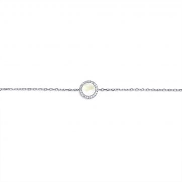 petsios Βραχιόλι με πέτρες ζιργκόν και φίλντισι