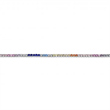 petsios Βραχιόλι ριβιέρα με χρωματιστές πέτρες ζιργκόν