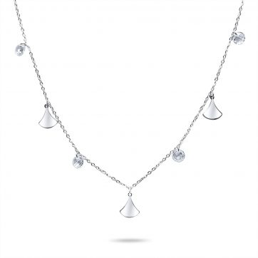 petsios Κολιέ με πέτρες ζιργκόν