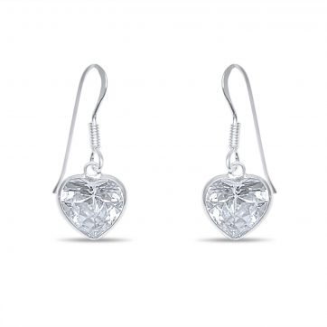 petsios Σκουλαρίκια κρεμαστά με πέτρα ζιργκόν