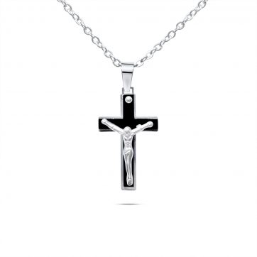 petsios Ανδρικός σταυρός με τον εσταυρωμένο