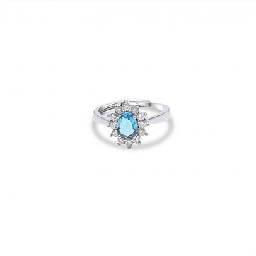 petsios Multi stone stainless steel ring