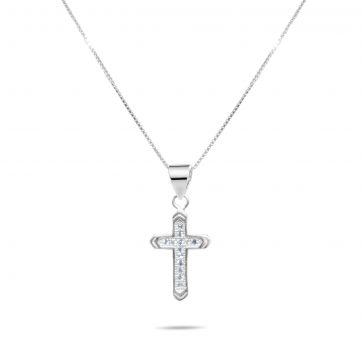 petsios Σταυρός με ζιργκόν πέτρες