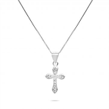 petsios Σταυρός με ζιργκόν πέτρες