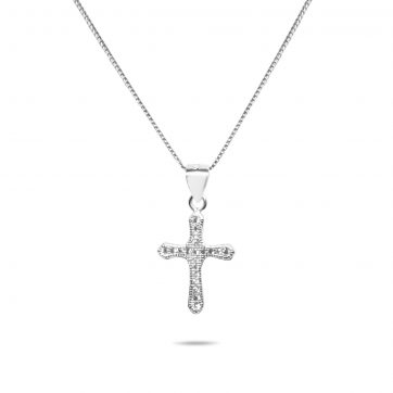 petsios Σταυρός με ζιργκόν πέτρες