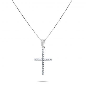 petsios Σταυρός με ζιργκόν πέτρες