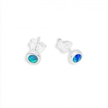 petsios Σκουλαρίκια καρφωτά με πέτρες όπαλ