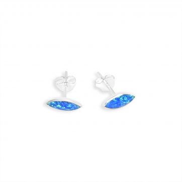 petsios Σκουλαρίκια καρφωτά με πέτρες όπαλ