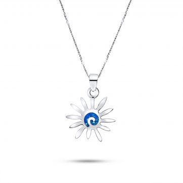 petsios Κολιέ ήλιος με πέτρα όπαλ