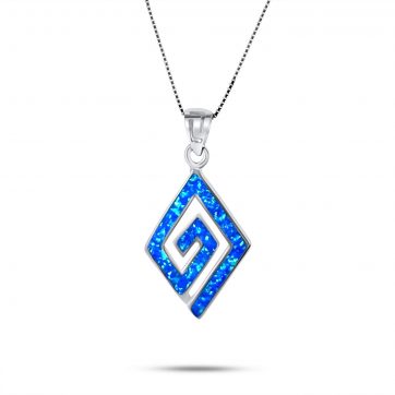 petsios Κολιέ μαίανδρος με πέτρες όπαλ