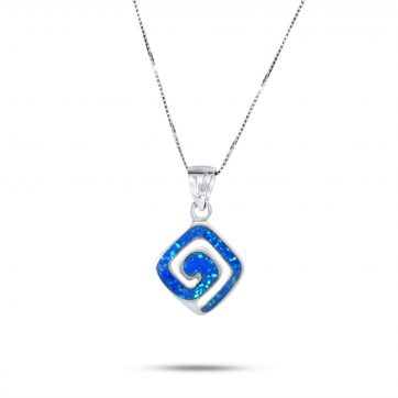 petsios Κολιέ μαίανδρος με πέτρες όπαλ