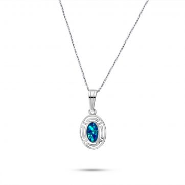 petsios Κολιέ με πέτρα όπαλ και μαίανδρο