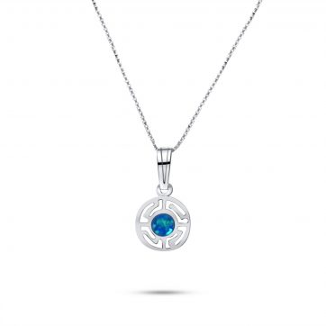 petsios Κολιέ με πέτρα όπαλ και μαίανδρο