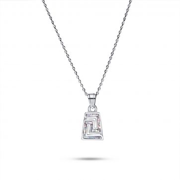 petsios Κολιέ μαίανδρος με λευκό όπαλ