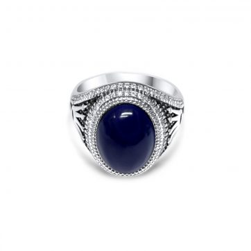 petsios Δαχτυλίδι με πέτρα λάπις λάζουλι