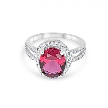 petsios Δαχτυλίδι με πέτρες ζιργκόν και ρουμπίνι