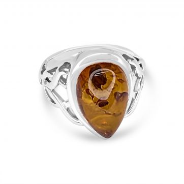 petsios Δαχτυλίδι με κεχριμπάρι