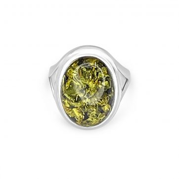 petsios Δαχτυλίδι με κεχριμπάρι