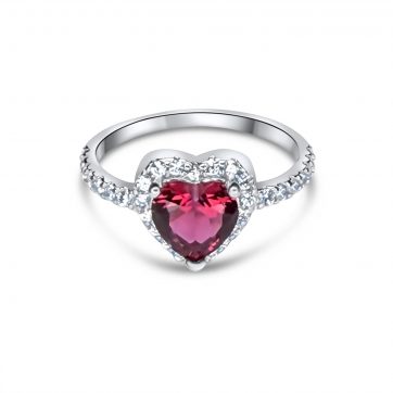 petsios Δαχτυλίδι με πέτρες ζιργκόν και ρουμπίνι