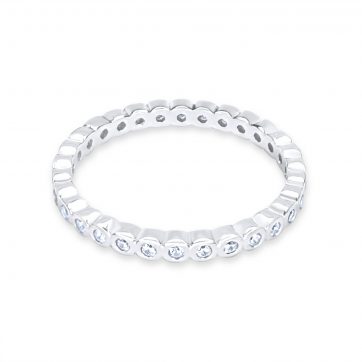 petsios Δαχτυλίδι ριβιέρα με πέτρες ζιργκόν