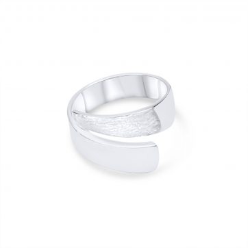 petsios Δαχτυλίδι με συνδυασμό λουστρέ και ματ