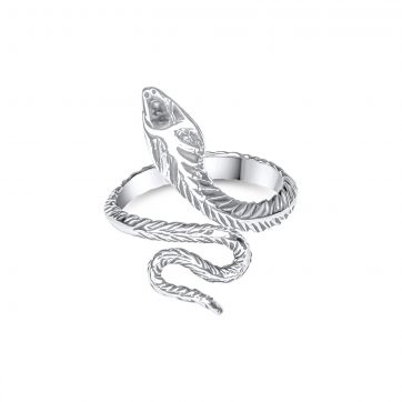 petsios Δαχτυλίδι φίδι σκαλιστό