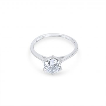 petsios Μονόπετρο δαχτυλίδι με ζιργκόν πέτρα