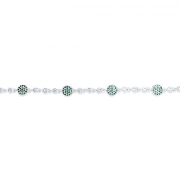 petsios Βραχιόλι με πέτρες ζιργκόν και σμαράγδια