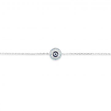 petsios Βραχιόλι μάτι με πέτρες ζιργκόν και τιρκουάζ