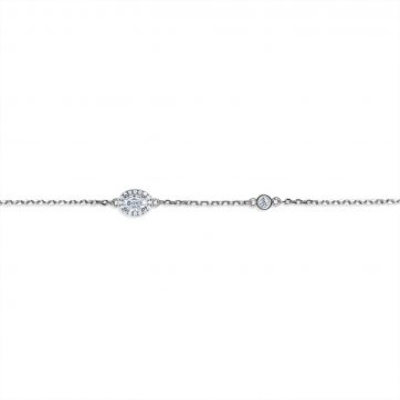 petsios Αλυσίδα ποδιού με πέτρες ζιργκόν