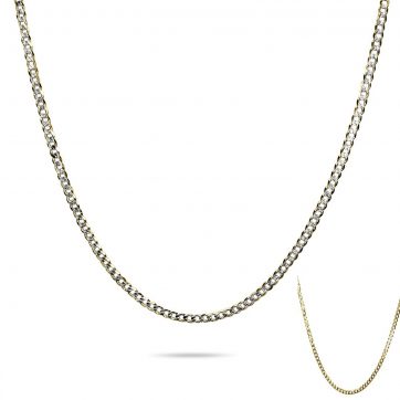 petsios Αλυσίδα λαιμού διπλής όψης επίχρυση