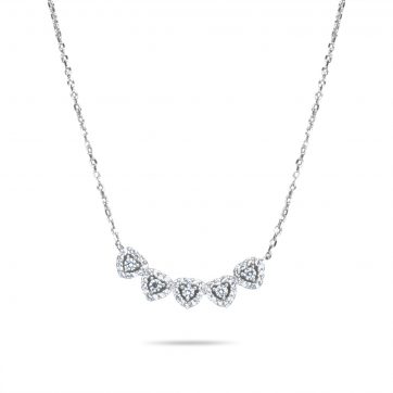 petsios Κολιέ με πέτρες ζιργκόν